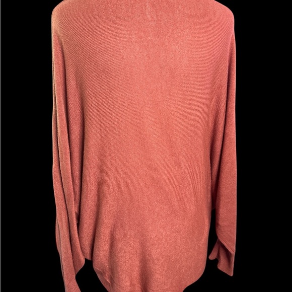 Elegant Rust Cowl Neck Sweater - Picture 3 of 4